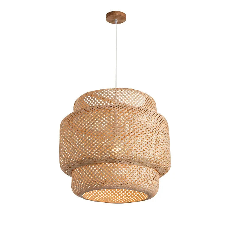 Handwoven Bamboo Pendant Light for Home & Dining