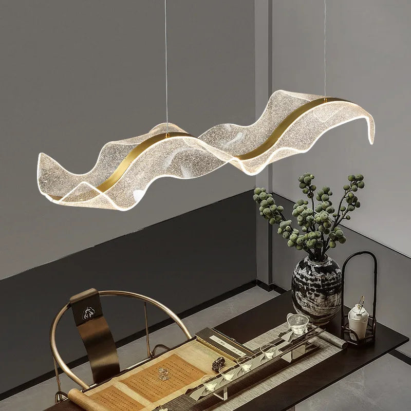 Long Wave LED Pendant Light for Bars, Offices & Living Rooms