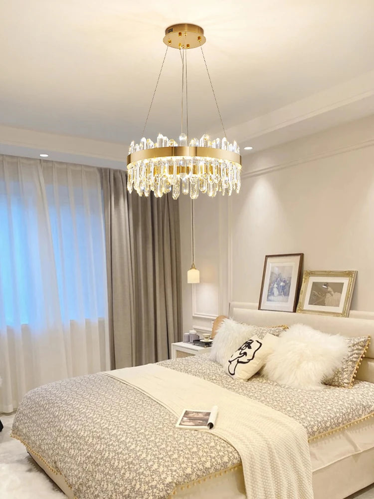 Sparkling Crystal Chandelier for Living Rooms, Dining Areas & More