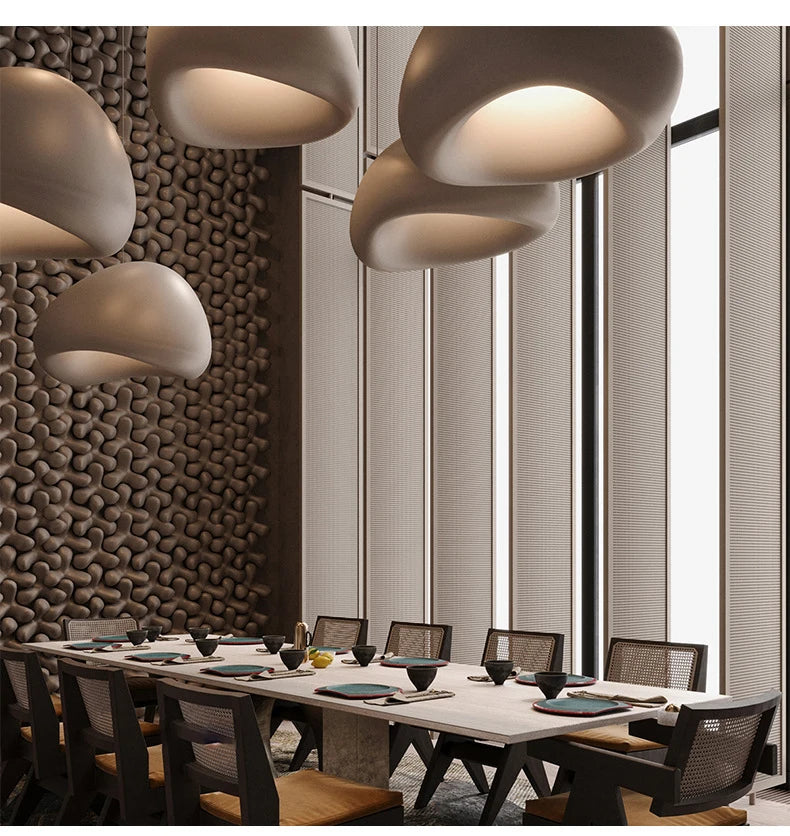 Wabi Sabi Designer Pendant Light Modern LED Chandelier for Elegant Home Interiors