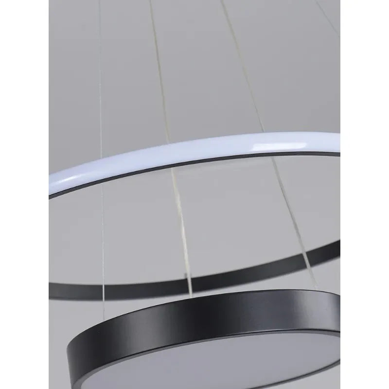 Stylish Gold Ring Chandelier Perfect for Dining Rooms & Offices