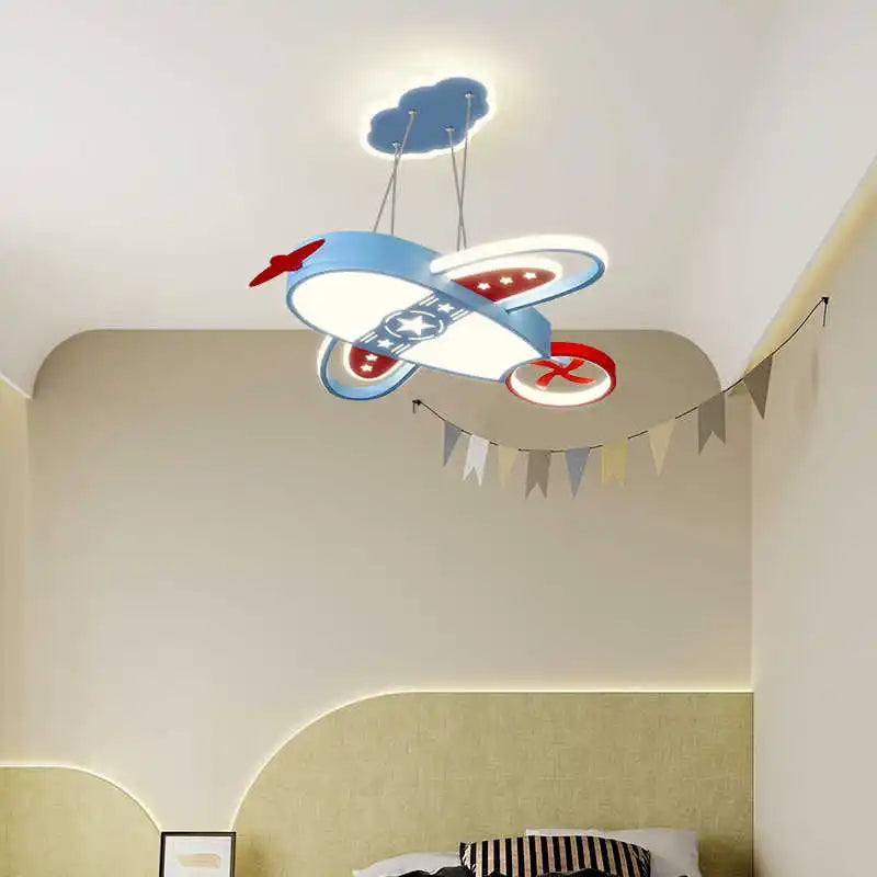 Stylish & Fun Airplane LED Chandelier for Bedrooms & Playrooms