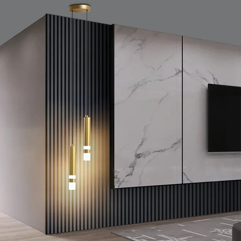 Double Spotlight Pendant Light Perfect for Bedroom, Bedside & Living Room
