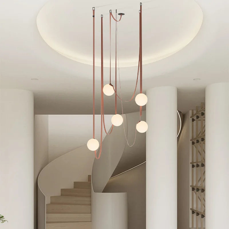 Elegant Art Deco White Glass Chandelier Perfect for Dining & Living Rooms