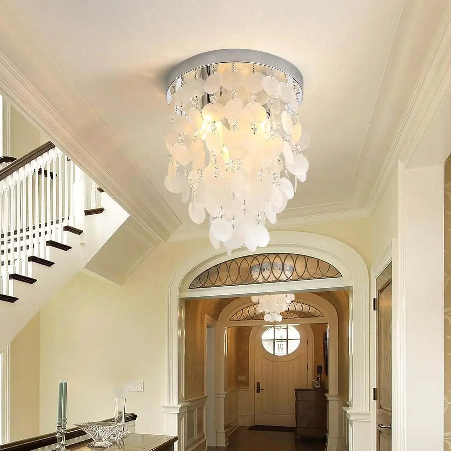 Stylish Crystal Flush Mount Light Chandelier for Any Space