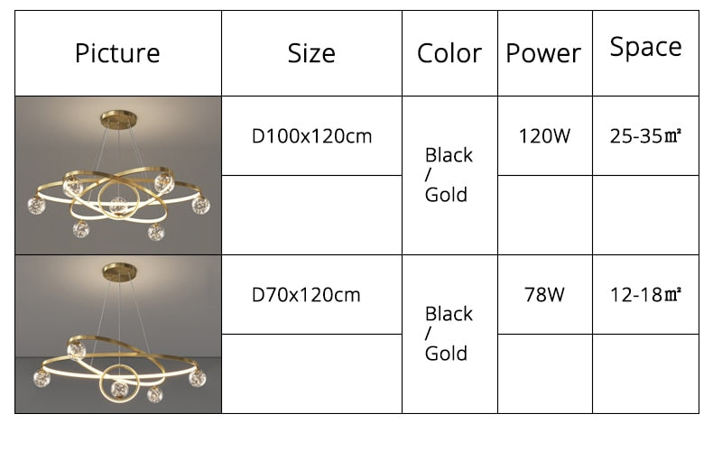 Modern Minimalist LED Ceiling Chandelier for Living Room, Bedroom, or Dining Room