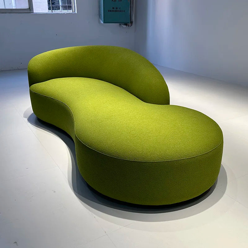 Luxury Curved Velvet Sofa Perfect for Any Living Space