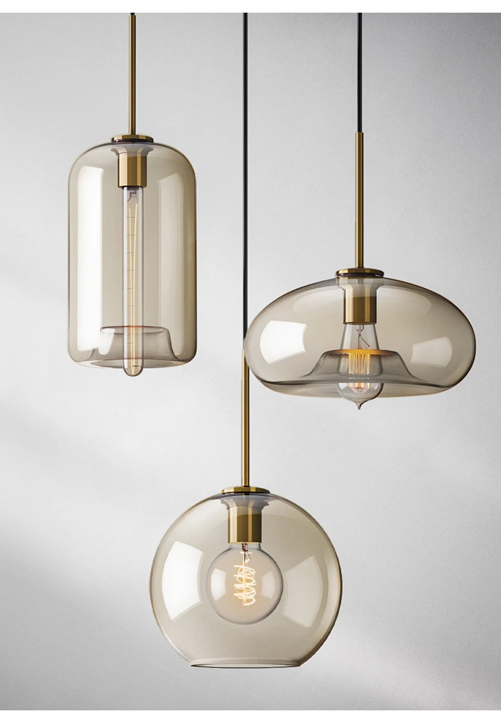 Exquisite Glass Lustre Hanging Pendant for Dining & Living Spaces
