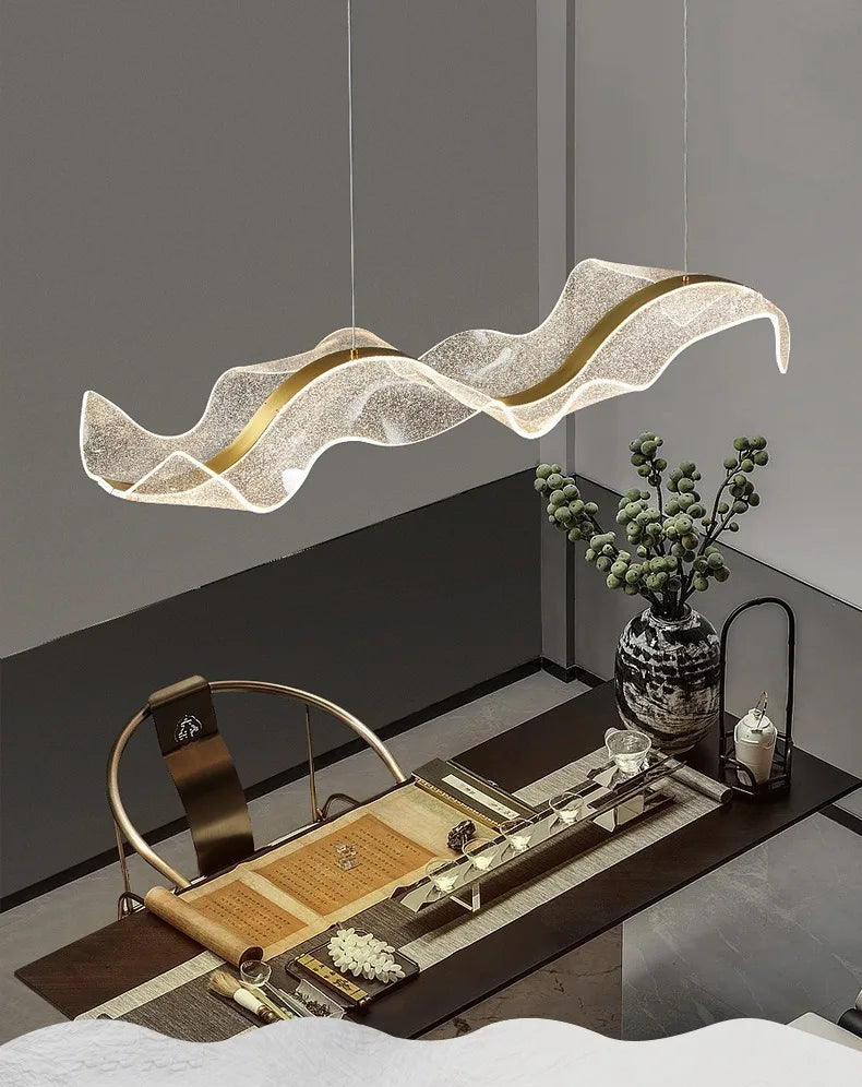 Long Wave LED Pendant Light for Bars, Offices & Living Rooms