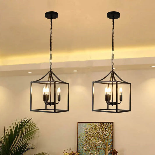 American Retro Industrial Farmhouse Chandelier for Bars, Kitchens & Dining Tables