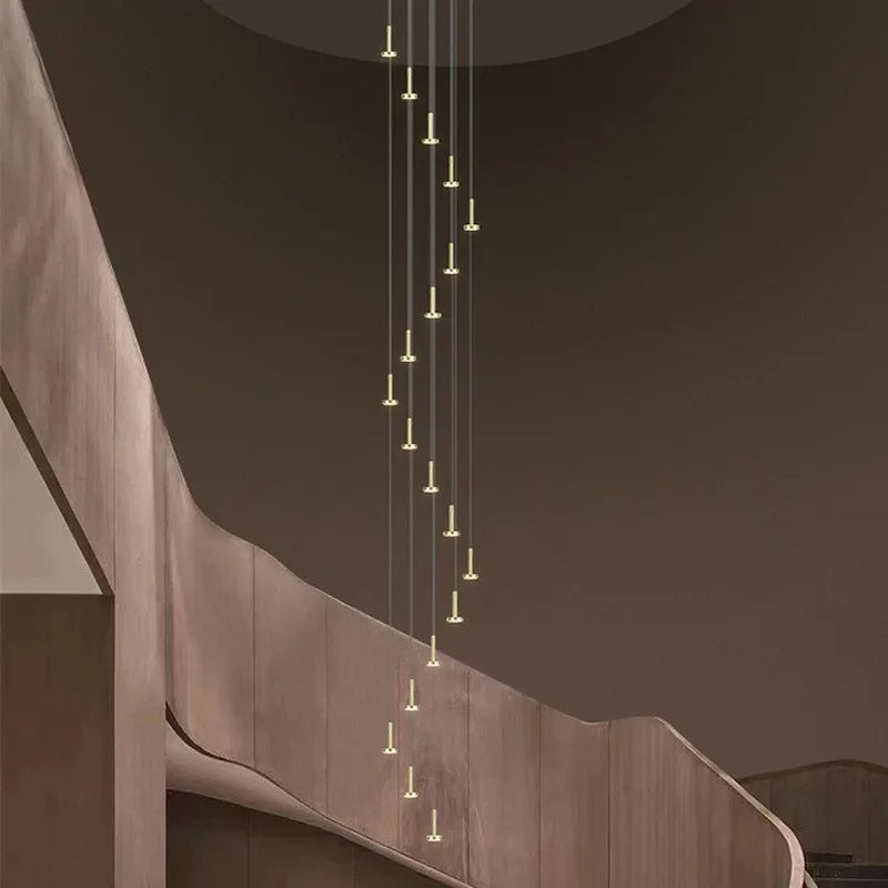 Nordic Meteor Shower Chandelier for Staircases & Living Rooms