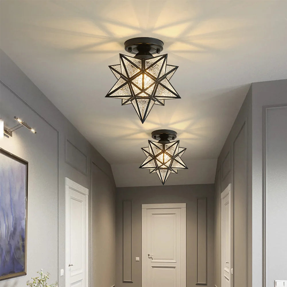 Sleek Acrylic Star Chandelier for Stylish Interiors