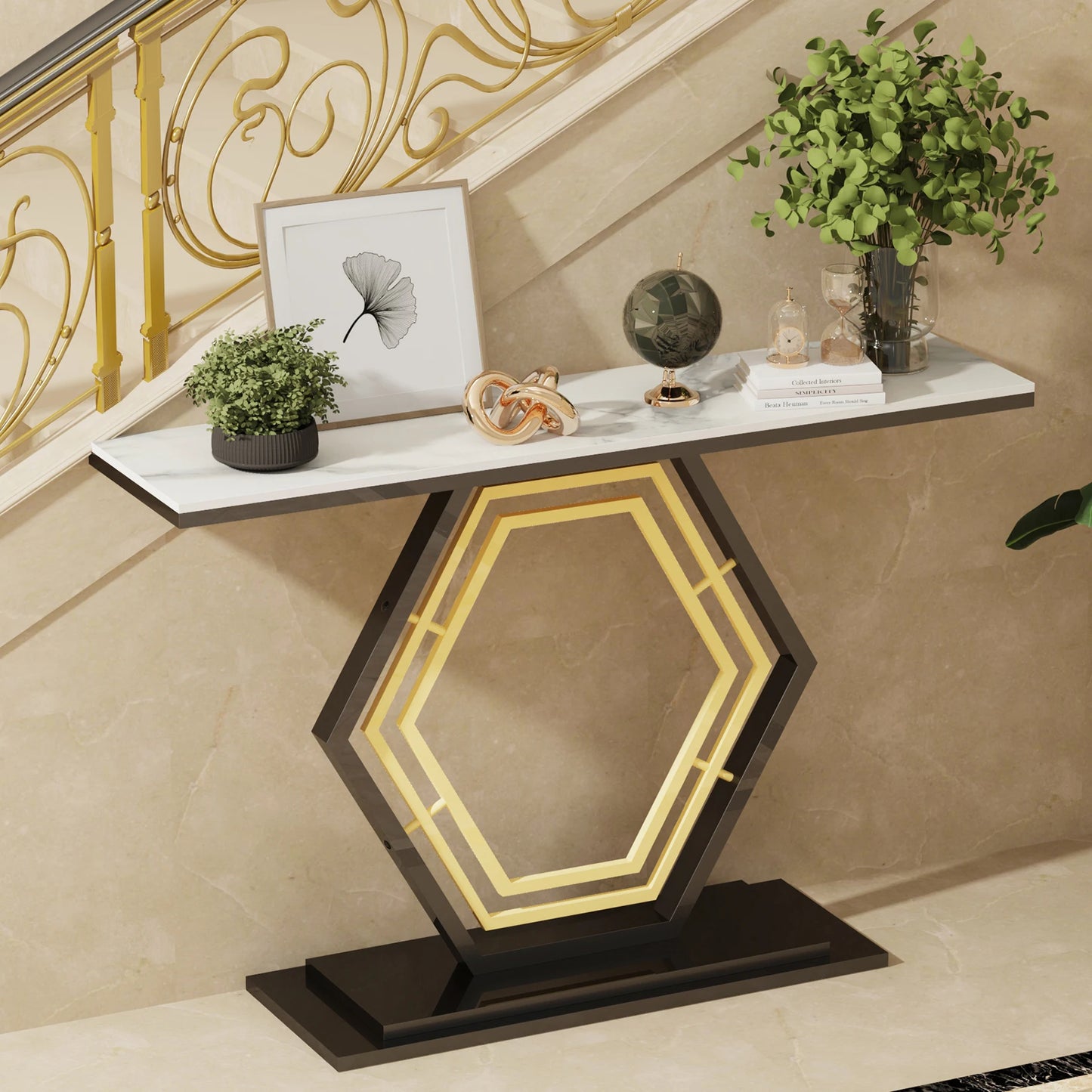 Durable Sintered Stone Console Table for Your Entryway