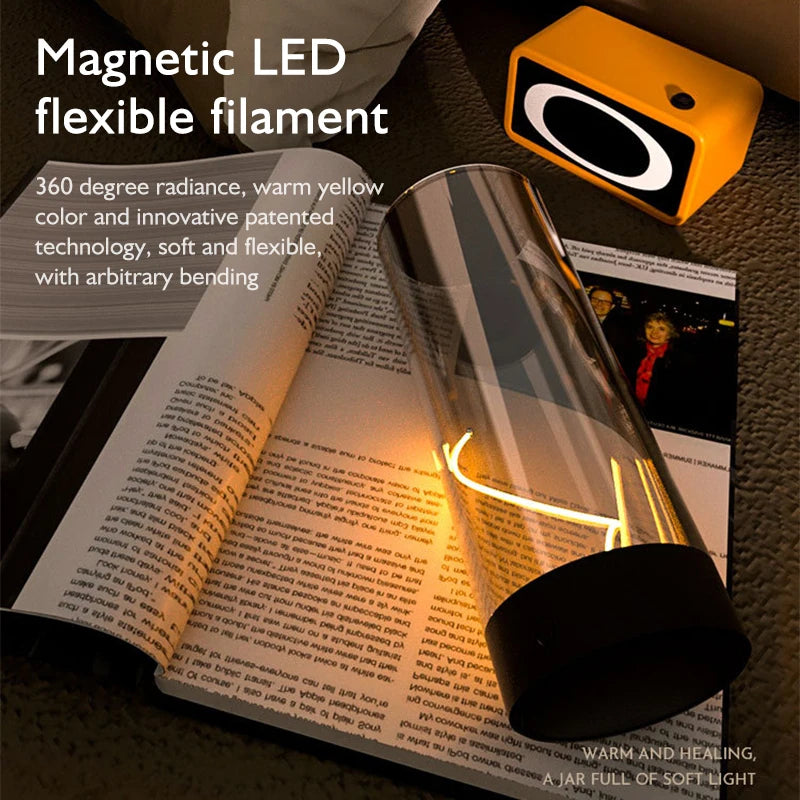 Rechargeable Minimalist Cordless Desk Lamp for Office, Bedroom, and Living Room