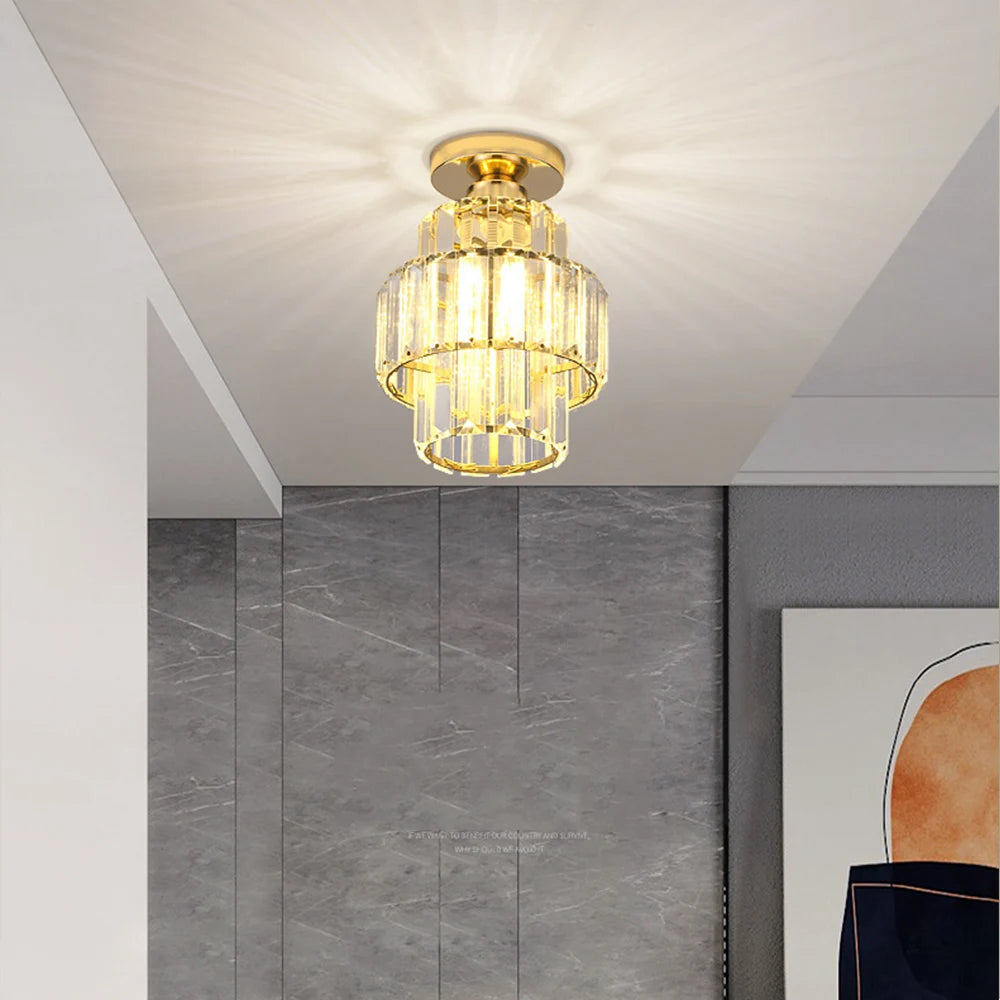 Crystal Corridor Ceiling Chandelier