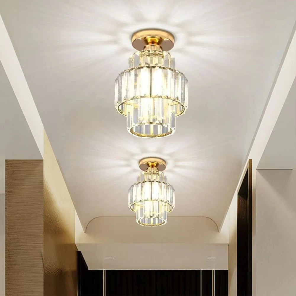 Crystal Corridor Ceiling Chandelier