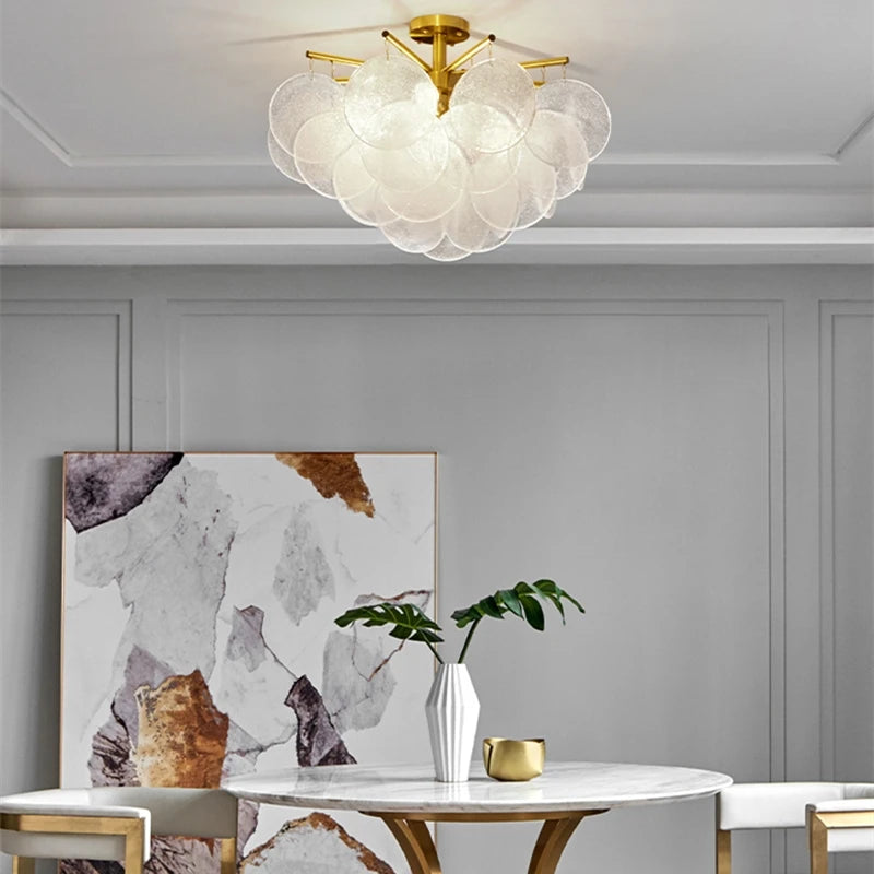 Nordic Iron & Glass Ceiling Light for Any Space