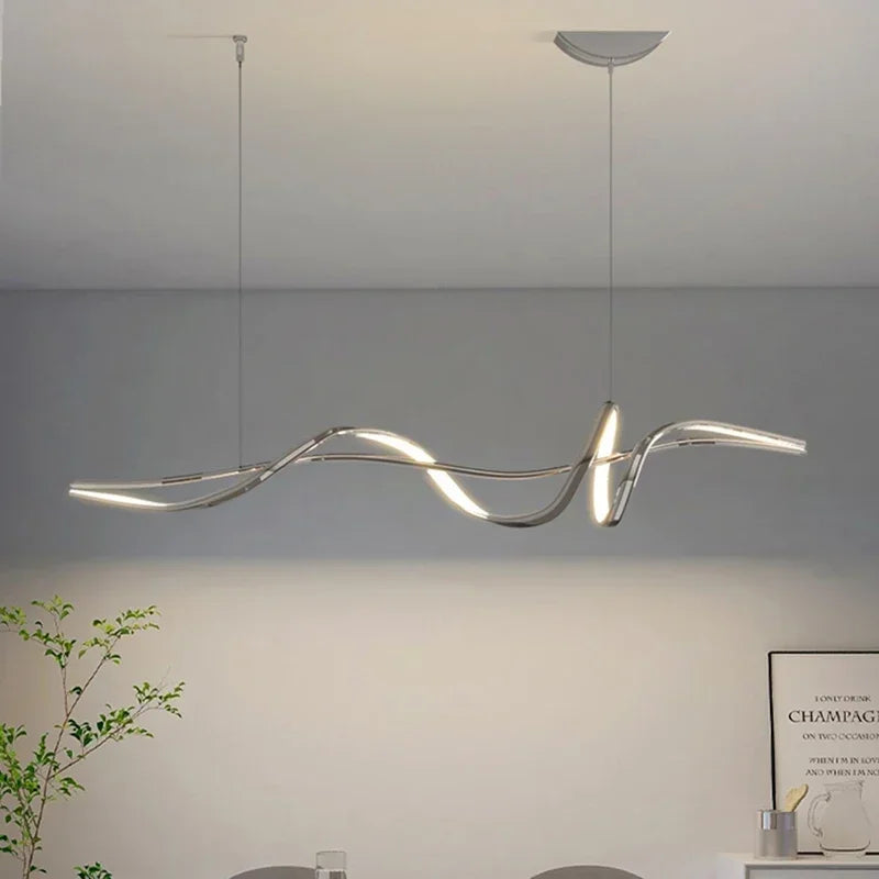Sleek Nordic LED Pendant Light for Modern Dining & Office Decor