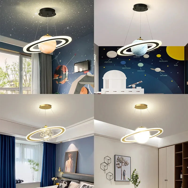 Stylish Planet Chandelier Unique Hanging Light for Any Space