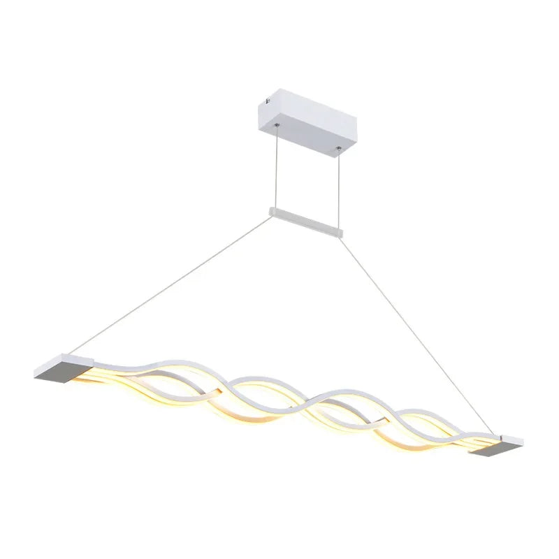 Fish Line Style Wave Chandelier for Dining, Office & Living Rooms
