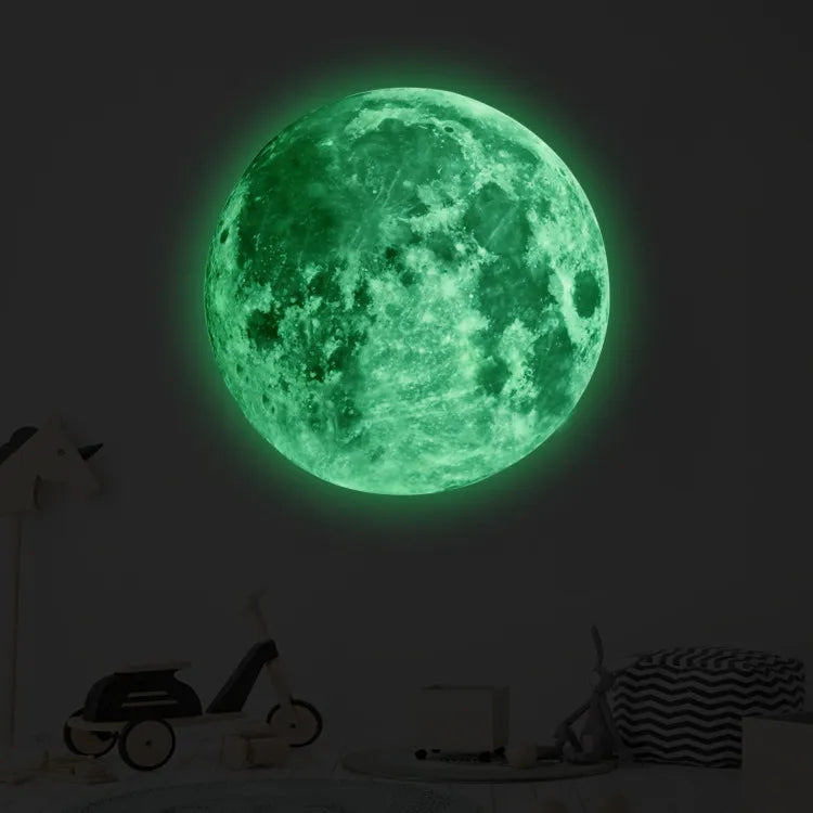 Aesthetic 3D Luminous Moon Glow Wall Sticker