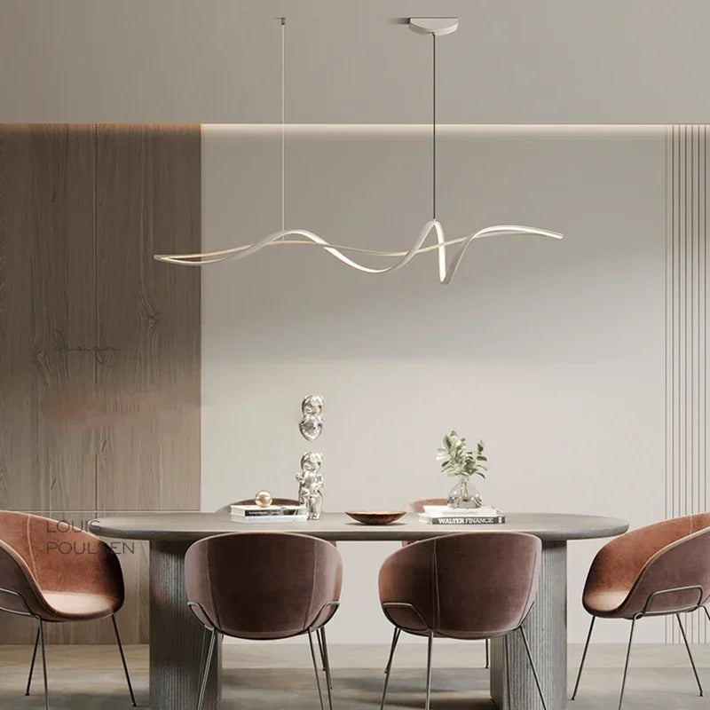 Sleek Nordic LED Pendant Light for Modern Dining & Office Decor