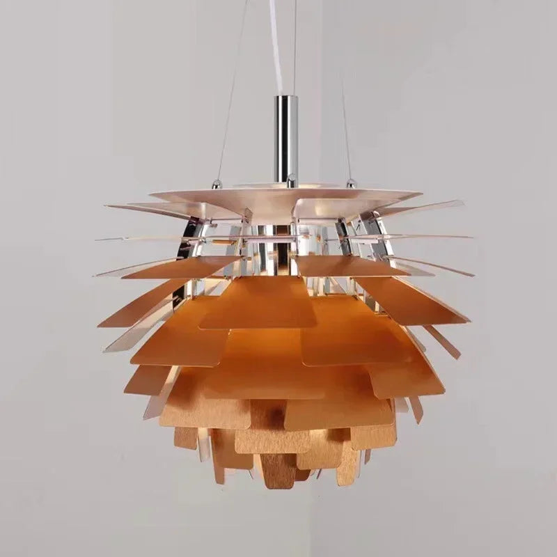 Scandinavian Pine Cone Pendant Lamp High-End Designer Lighting for Elegant Interiors
