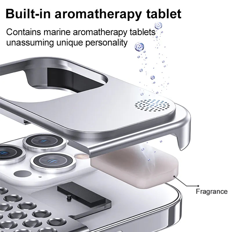 Aluminum Cooling iPhone Case For iPhone 16, 16 Pro, 16 Plus, 16 ProMax, 15,14,13,12 - Pro & Plus Series