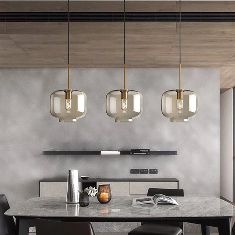 Modern Loft Glass Pendant Light for Home & Restaurants