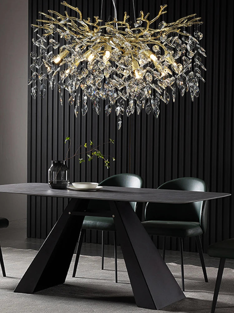 Sparkling Crystal Chandelier for Living & Dining Rooms