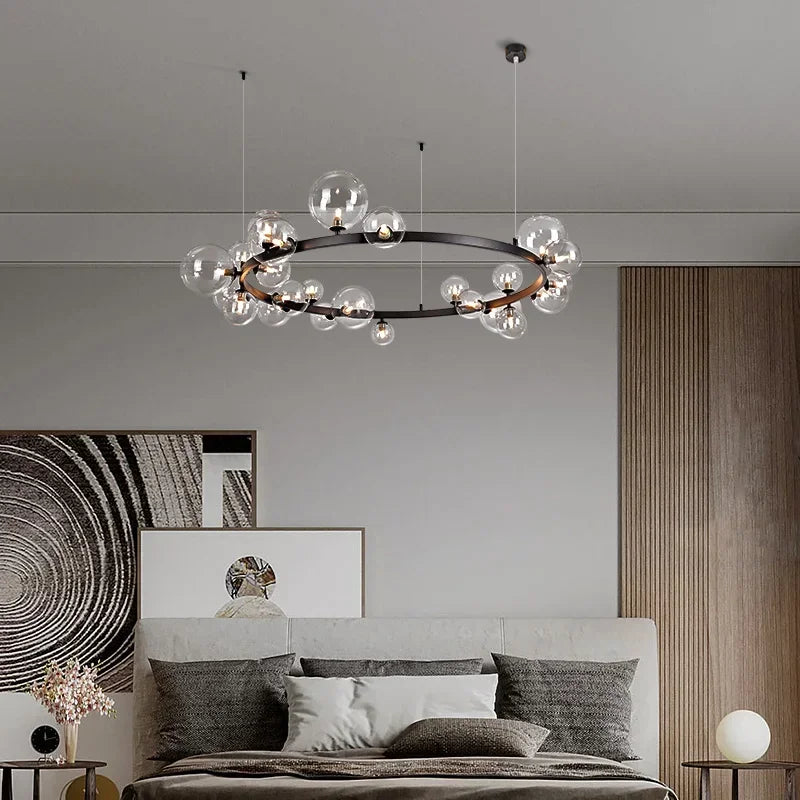 Luxury Glass Bubble Chandelier Perfect for Kitchen & Dining