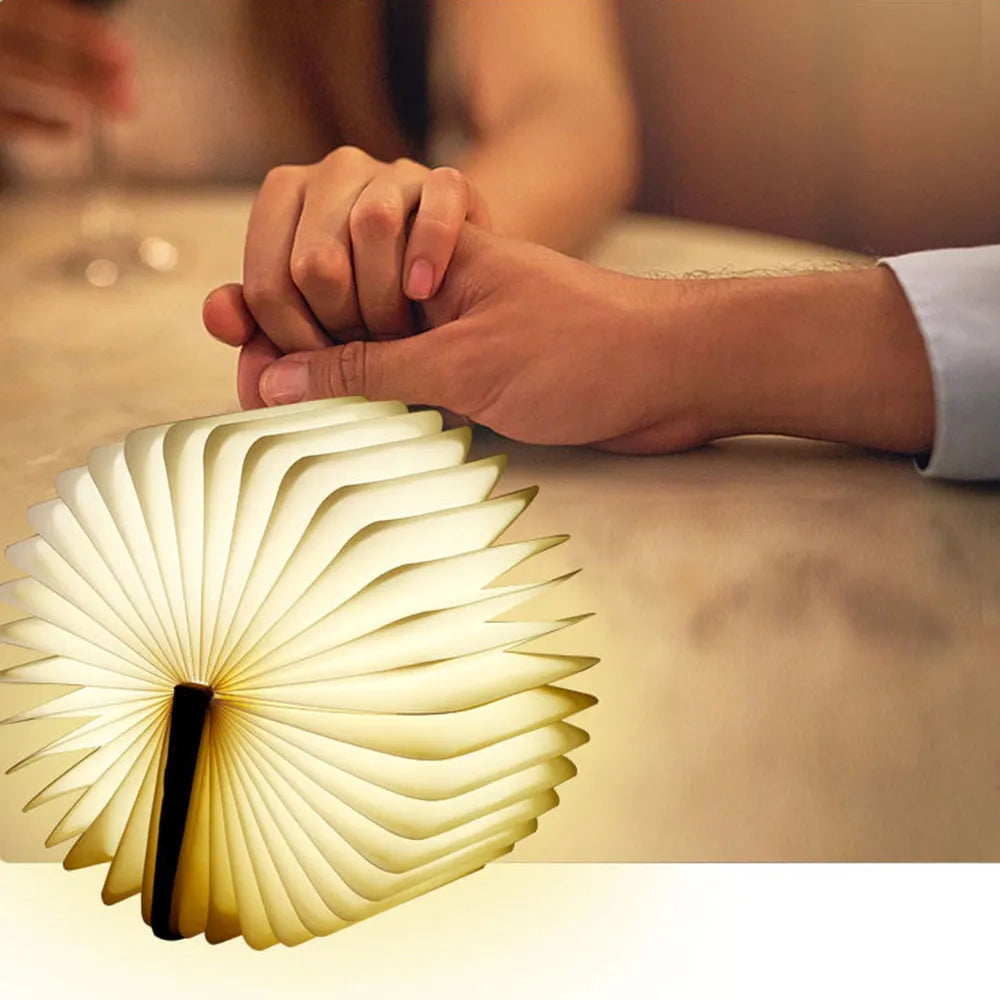 Fold-able Magnetic Creative Magic Book Night Light