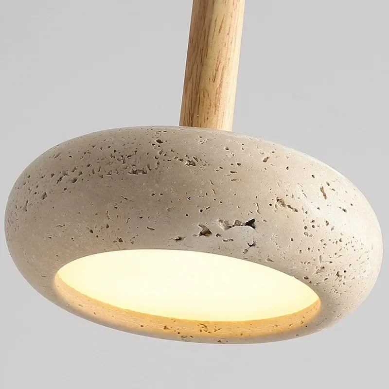 Unique Stone Pendant Lamp Perfect Blend of Nature & Elegance