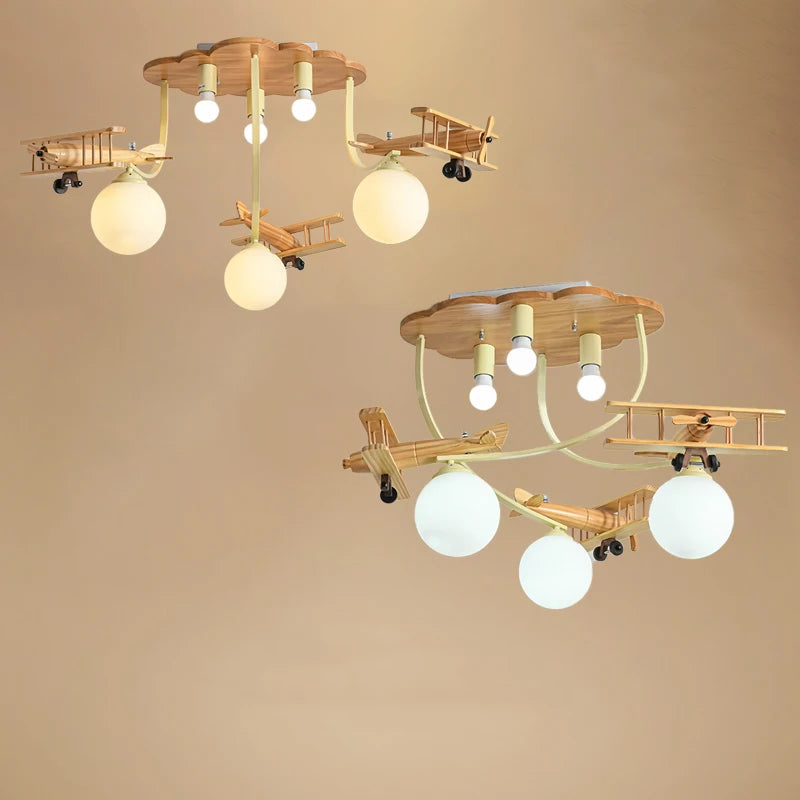 Airplane Ceiling Light for Children's Bedrooms