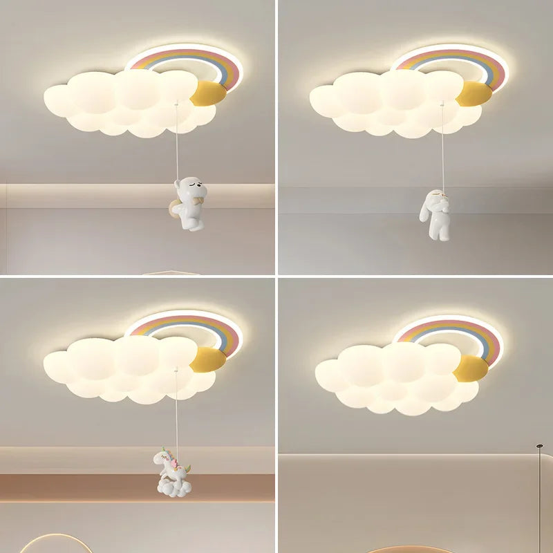SkyLuma Nordic Cloud Ceiling Light for Whimsical Girls' and Nursery Spaces