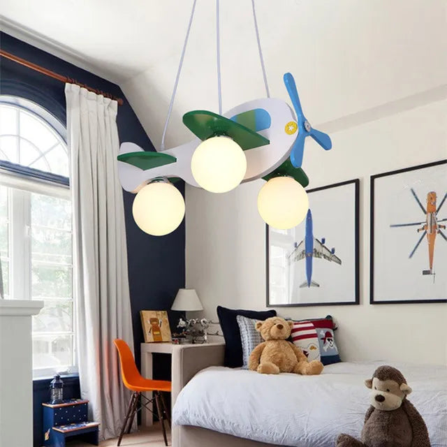 Adorable Aircraft Pendant Lamp Perfect for Boys' Bedrooms & Nurseries