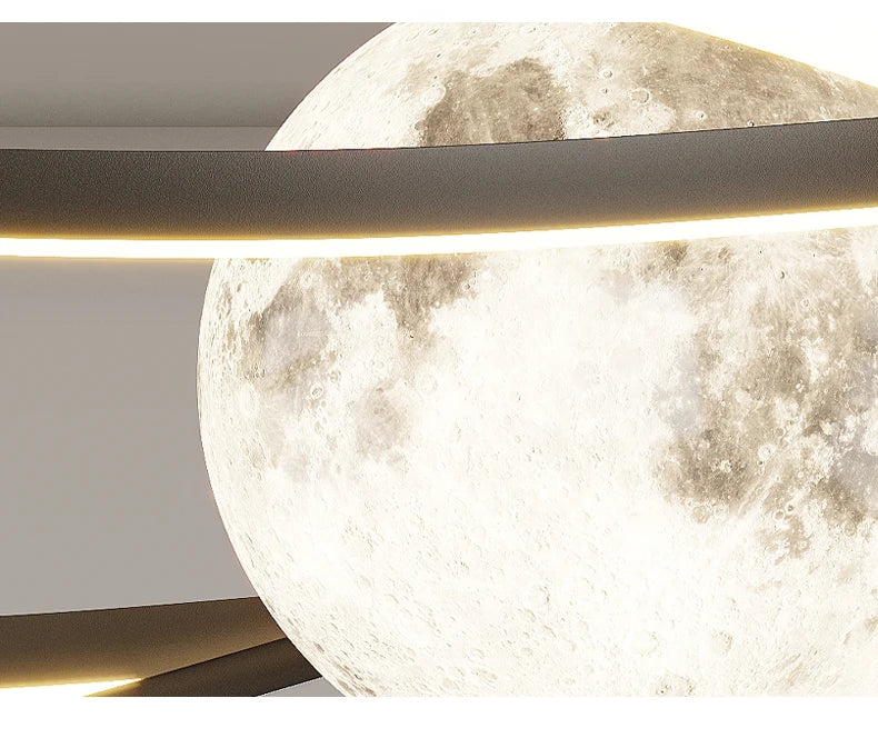 GLOWING MOON SPECTRUM PENDANT LIGHTS FOR SPACE DECOR