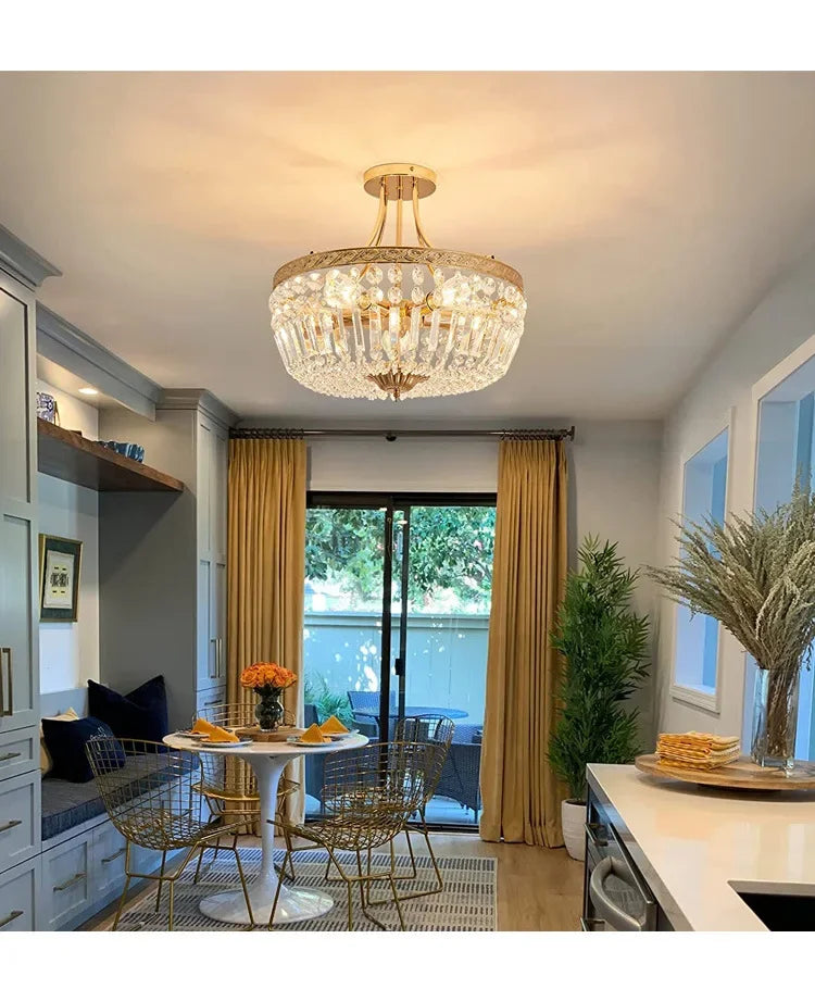 Iron Crystal Lamps Luxury Lighting for Homes & Restaurants