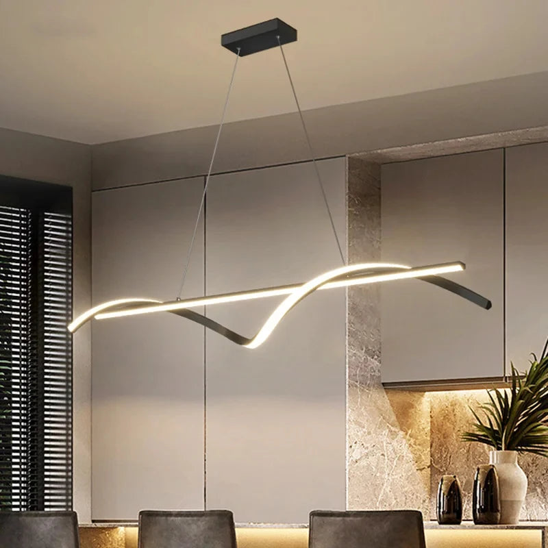 Luxury Ultra Modern LED Pendant Light Perfect for Dining & Kitchen Spaces