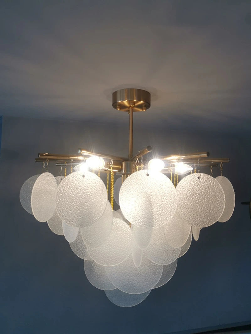 Nordic Iron & Glass Ceiling Light for Any Space