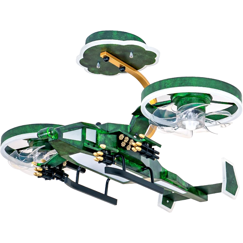 Cool & Creative! Kids’ Plane Ceiling Fan Lamp with LED Lights for Children’s Rooms