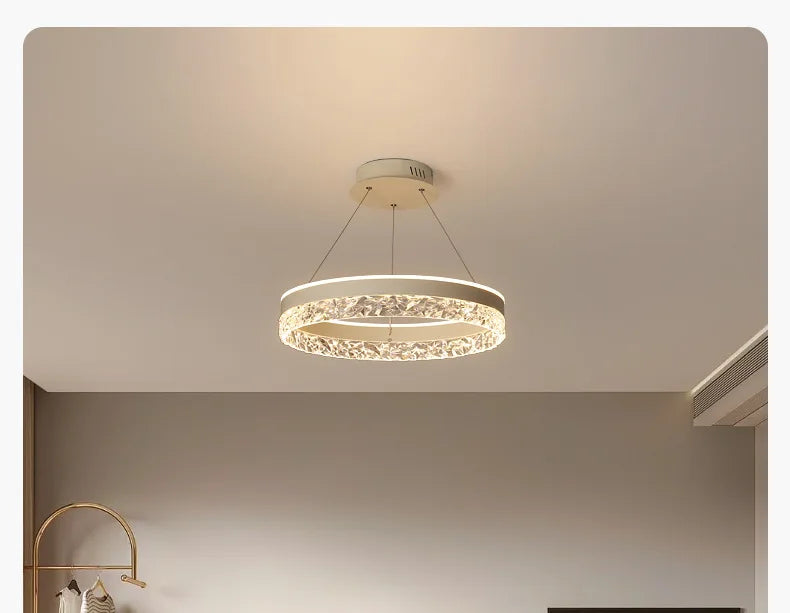 Minimalist LED Chandeliers Perfect for Modern Bedrooms & Study Spaces
