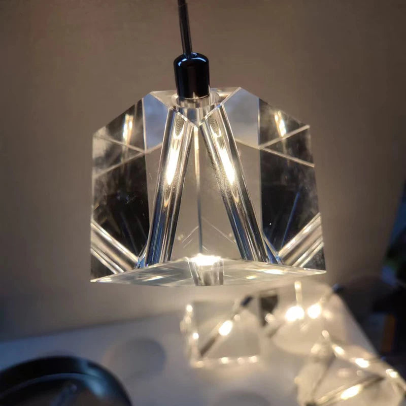 LED Square Crystal Chandelier for Hotels, Restaurants, and Staircases