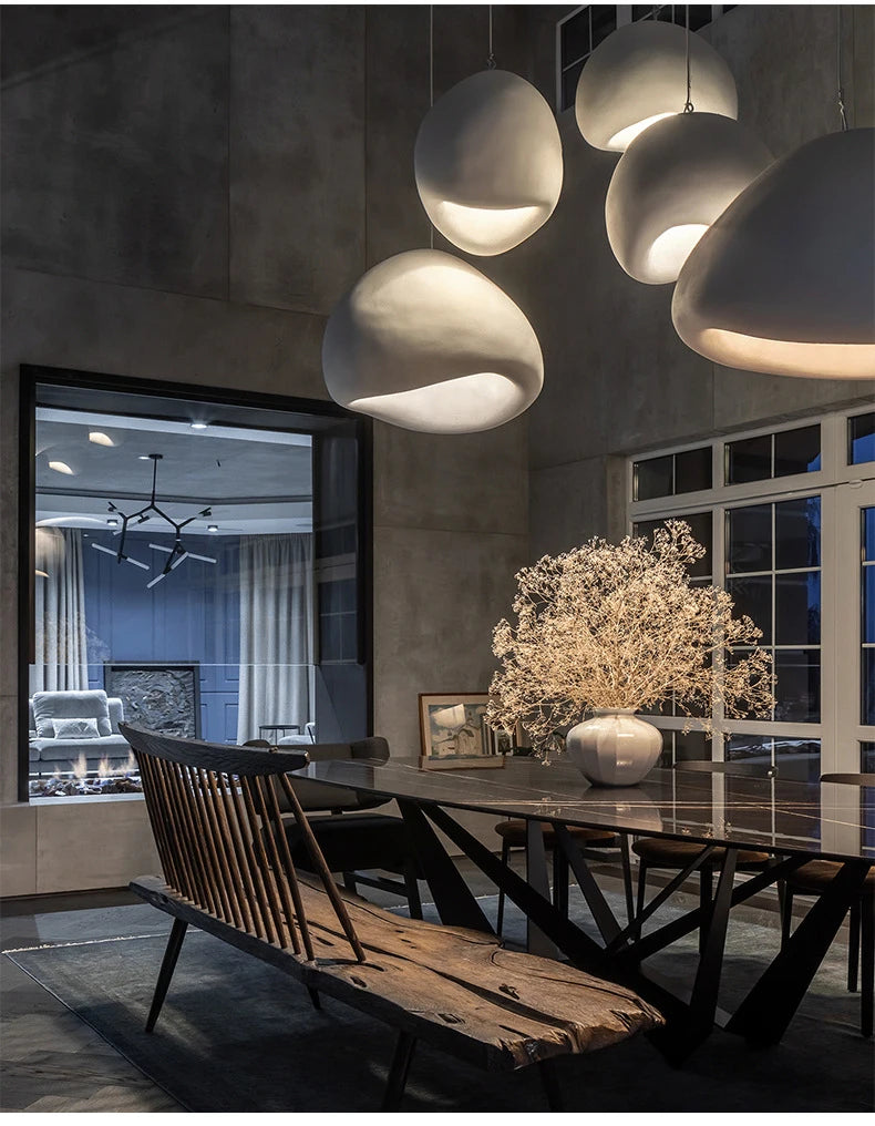 Wabi Sabi Designer Pendant Light Modern LED Chandelier for Elegant Home Interiors