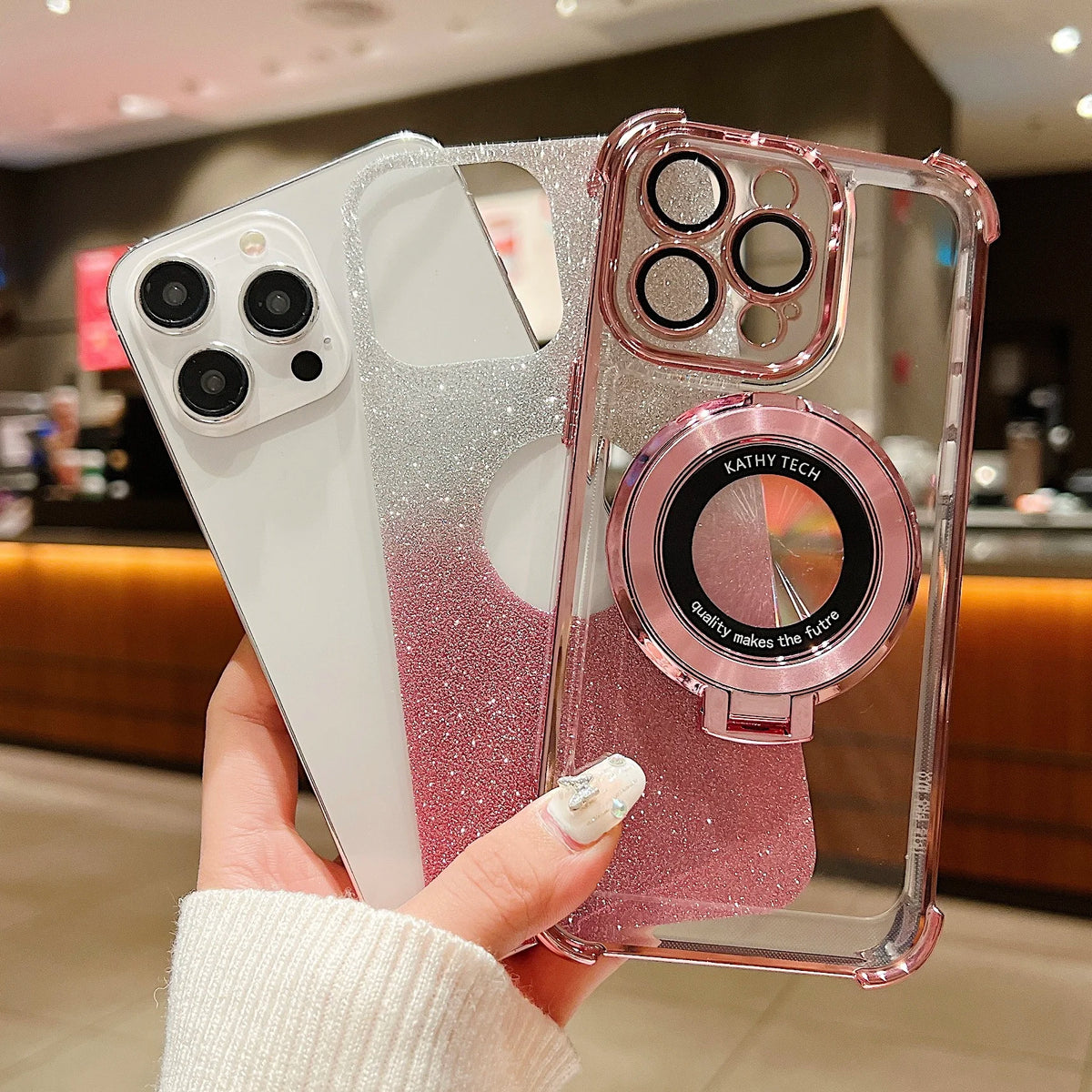 Fall-Proof & Fashion-Forward: Electroplate TPU Magnetic Case for iPhone 16 Pro Max