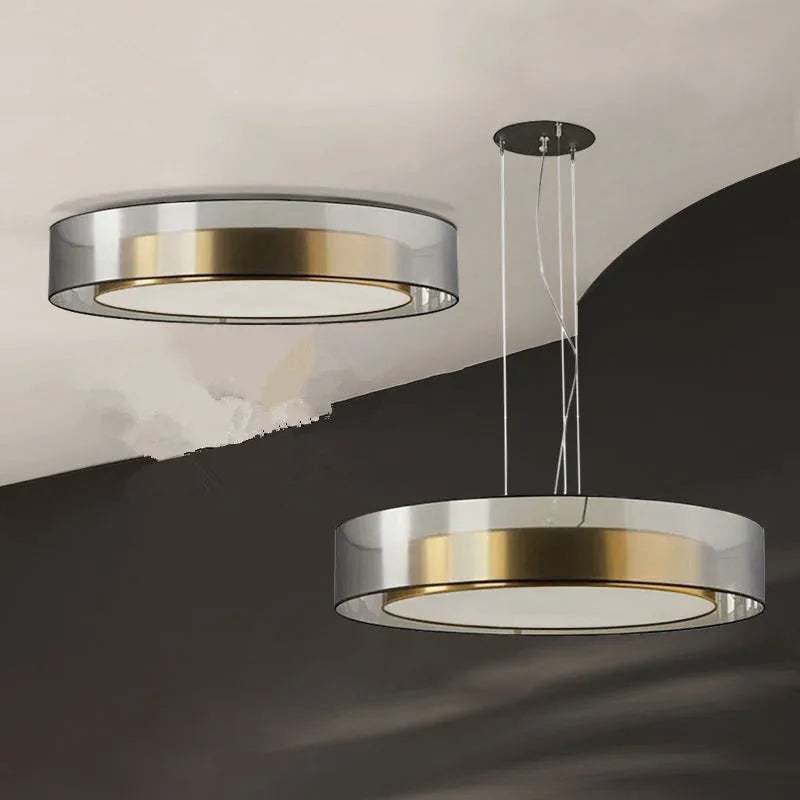 Modern Copper LED Chandelier
