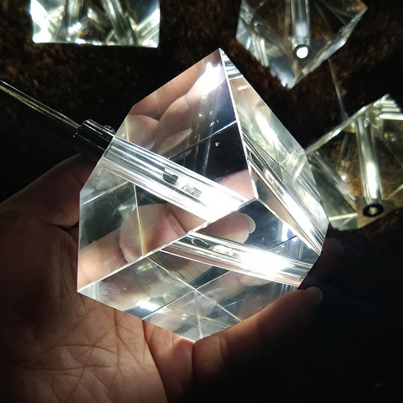 LED Square Crystal Chandelier for Hotels, Restaurants, and Staircases