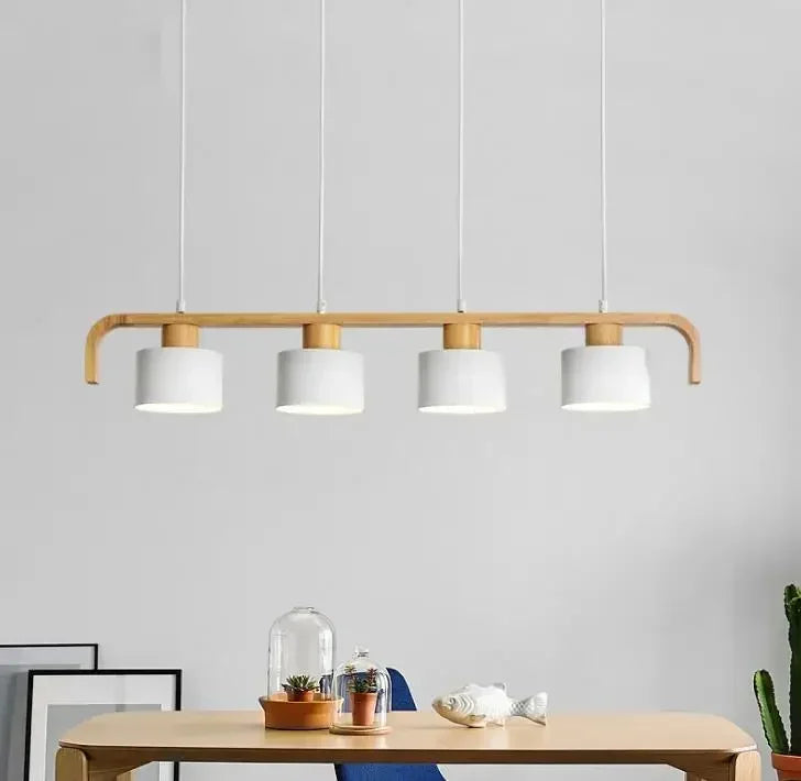 Stylish Nordic Wood Chandelier Perfect for Restaurants, Offices & Modern Spaces