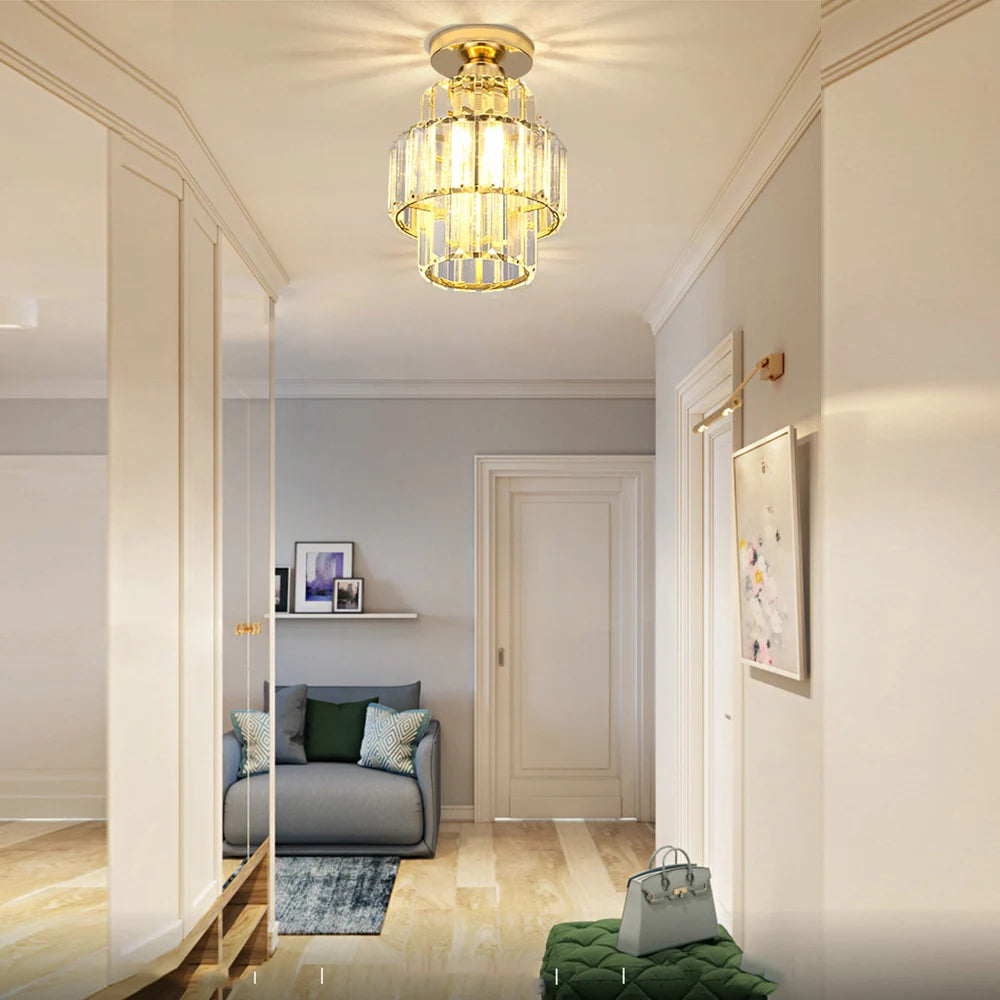 Crystal Corridor Ceiling Chandelier
