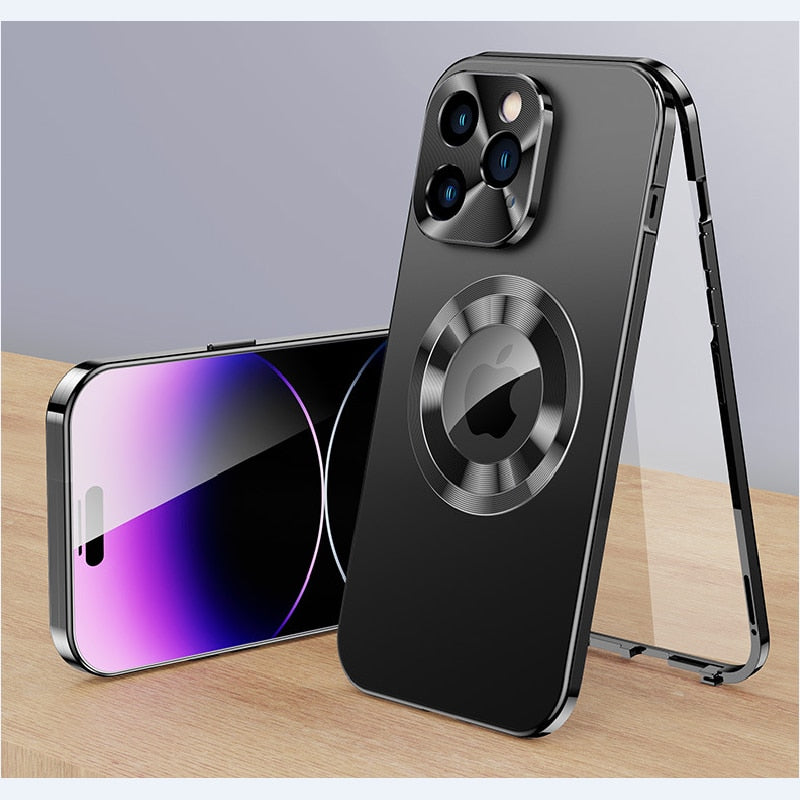 New Full Metal Magnetic Case For New Full Metal Magnetic Case For iPhone Air, 17 Pro Max, 17 Pro, 17, 16 ProMax, 16 Pro, 16 Plus, 16, 15, 12, 13, 14, 11 Pro Max & 15 Plus